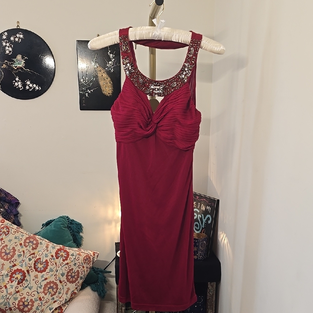 RARE Sue Wong Embellished Cocktail Dress